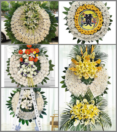 江苏泰州姜堰区华港镇刘庄村花圈速递